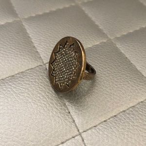 House of Harlow 1960 gold sunburst ring